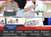 Polda Kepri Ungkap Sejumlah Kasus Menonjol: Penyelundupan Satwa Dilindungi hingga Penimbunan BBM Subsidi