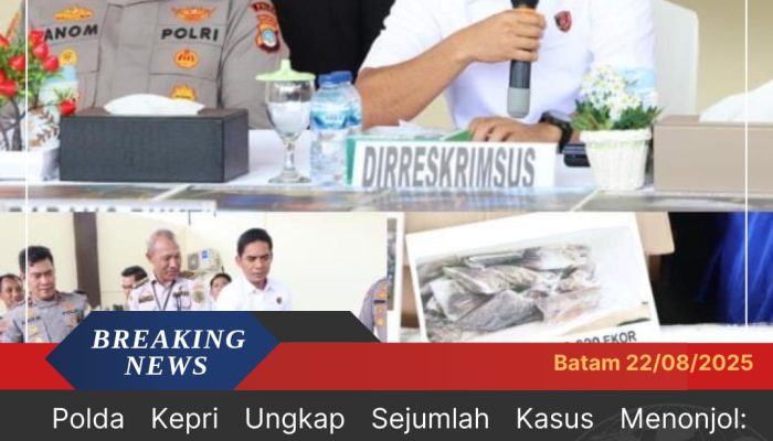 Polda Kepri Ungkap Sejumlah Kasus Menonjol: Penyelundupan Satwa Dilindungi hingga Penimbunan BBM Subsidi