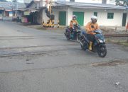 Jalur Perlintasan KA di Jalan Darat Kota Tebing Tinggi Ancam Keselamatan Pengendara