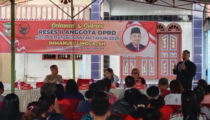 Gelar Reses, Anggota DPRD Immanuel Lingga SH Siap Perjuangkan Aspirasi Warga Psiantar