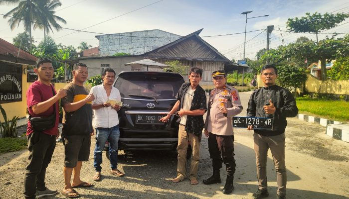 Tempo 1×24 Jam, Polsek Dolokpanribuan Berhasil Ungkap Kasus Pencurian Mobil Pribadi