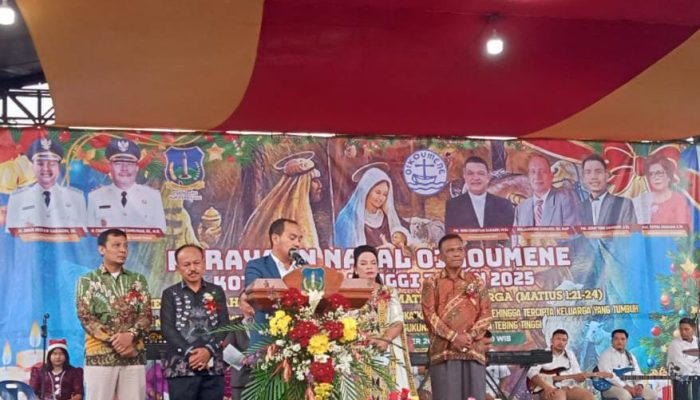 Perayaan Natal Oikumene Kota Tebing Tinggi Berlangsung Sukacita
