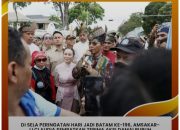 Di Sela Peringatan Hari Jadi Batam ke-196, Amsakar-Li Claudia Sempatkan Terima Aksi Damai Buruh