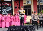 Kapolres Tebing Tinggi Pimpin Upacara Kenaikan Pangkat 46 Personel Polri dan ASN