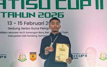 Jeremi Wilson Hutajulu Karateka Asal Toba Sabet Medali Perunggu di Kejuaraan Karate Kejatisu Cup