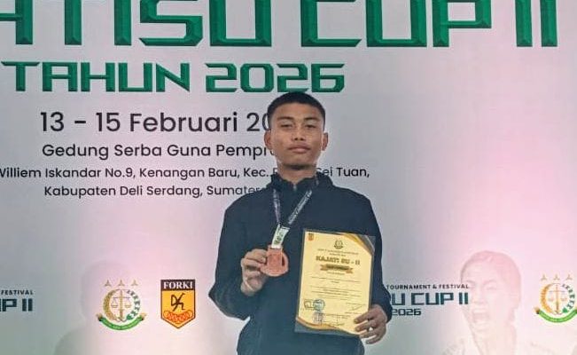Jeremi Wilson Hutajulu Karateka Asal Toba Sabet Medali Perunggu di Kejuaraan Karate Kejatisu Cup