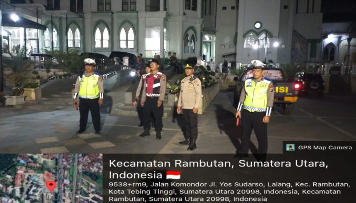 Patroli Terpadu Amankan Ibadah Tarawih diwilayah hukum Polres Tebing Tinggi