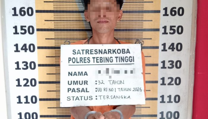 Sat Resnarkoba Polres Tebing Tinggi Tangkap Pemilik Sabu di Bandar Khalifah