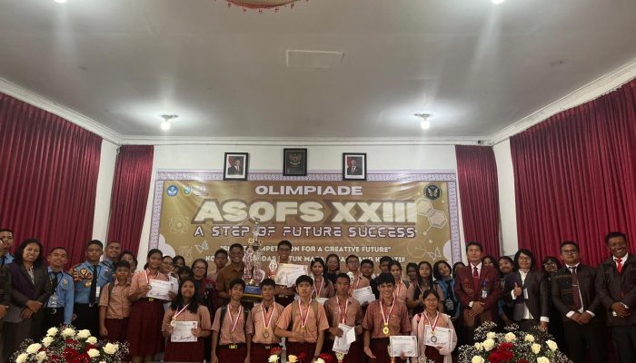 SMP Swasta RK Bintang Timur Pematangsiantar Juara Umum Olimpiade ASOFS XXIII