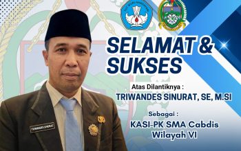 Dilantik Gubsu Bersama 308 Pejabat Struktural Eselon II, III dan IV, Triwandes Sinurat SE MSi Jabat Kasi SMA dan PK Cabang Dinas Wilayah VI 