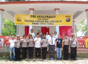 Kapolres Tebing Tinggi Tinjau Lansung Pos Pam di Desa Bartong