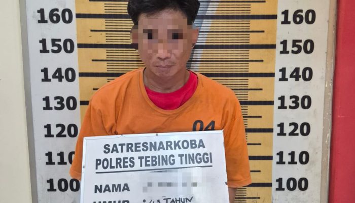 Miliki Sabu, FW Ditangkap Sat Resnarkoba Polres Tebing Tinggi dari Gubuk Dekat Kandang Ayam