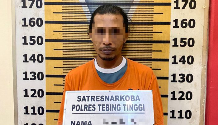 Dini Hari, Sat Resnarkoba Polres Tebing Tinggi Ciduk Pria Residivis Narkoba