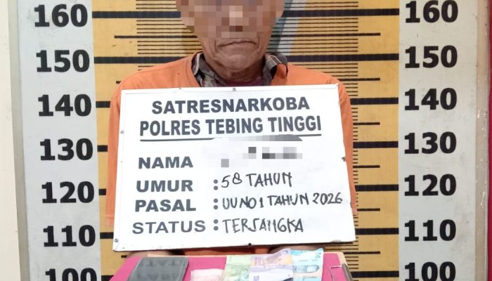 Residivis Sabu Kembali Ditangkap, Sat Resnarkoba Polres Tebing Tinggi Gagalkan Transaksi