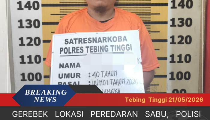 Gerebek Lokasi Peredaran Sabu, Polisi Amankan Seorang Pria Diduga Pengedar
