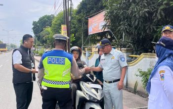 Polres Tebing Tinggi Operasi Gabungan Sosialisasi Pajak Kendaraan