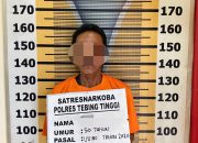 Polres Tebing Tinggi Ringkus Pengedar Sabu di Sipispis, Sita 3,22 Gram Sabu