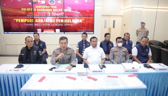 WAKA BGN DAN WAKAPOLDA KEPRI KAWAL KASUS DUGAAN PENIPUAN DAN/ATAU PENGGELAPAN SPPG MBG DI BATAM