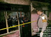 Tiga Unit Rumah Permanen Hangus Terbakar, Polres Tebingtinggi Lakukan Identifikasi