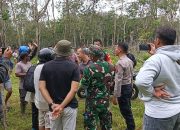 Ditengah Kerumunan Kelompok Masyarakat, Polsek Sipispis bersama Koramil 15 Sampaikan Pesan Kamtibmas