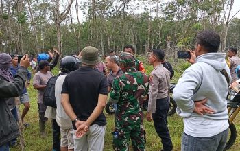 Ditengah Kerumunan Kelompok Masyarakat, Polsek Sipispis bersama Koramil 15 Sampaikan Pesan Kamtibmas