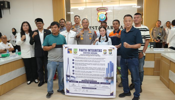 POLDA KEPRI AJAK PELAKU USAHA PENAMPUNG BESI TUA DAN LIMBAH BERPERAN AKTIF MEMUTUS RANTAI KEJAHATAN PENCURIAN ASET PUBLIK
