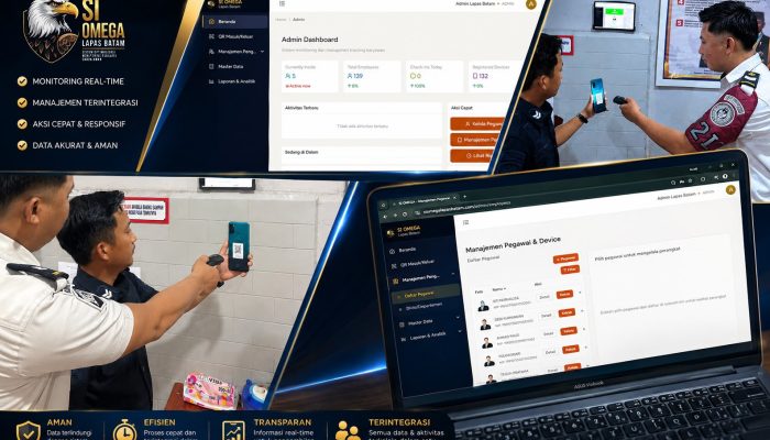 Ka. KPLP Lapas Batam Ciptakan SI OMEGA, Solusi Digital Pengawasan HP Petugas Menuju Zero HALINAR