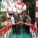 Dandim 0201/Medan Resmikan Renovasi Jembatan Gantung Penghubung Medan Polonia dan Medan Baru