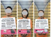 Tiga Pria Ditangkap Sat Resnarkoba Polres Tebing Tinggi, Sita 9,59 Gram Sabu