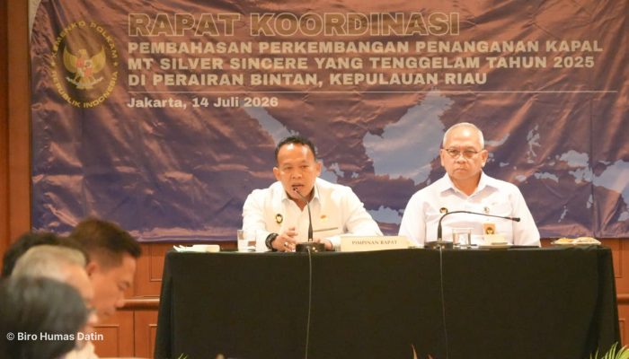 Kemenko Polkam Percepat Penanganan Kapal Asing yang Tenggelam di Perairan Indonesia untuk Cegah Kerugian Negara dan Perkuat Kedaulatan Maritim