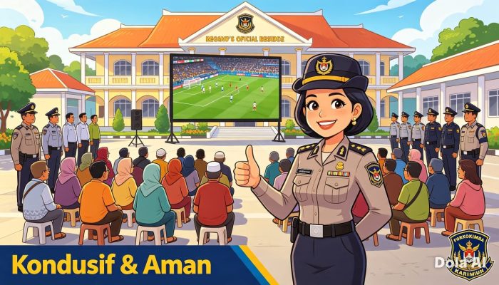 Nobar Final Piala Dunia 2026 di Karimun Kondusif, Kapolres Karimun Apresiasi Masyarakat