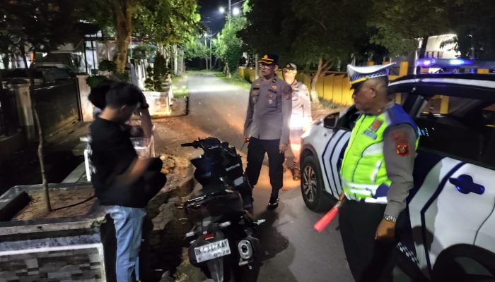 Patroli Skala Besar, Polres Tebing Tinggi Tindak 20 Sepeda Motor Berknalpot Brong