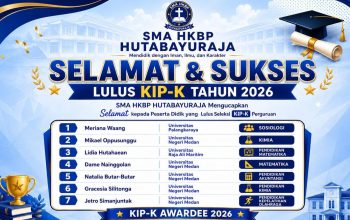 7 Siswa Lulusan SMA Swasta HKBP Hutabayuraja Lolos Seleksi KIP-K Awarde