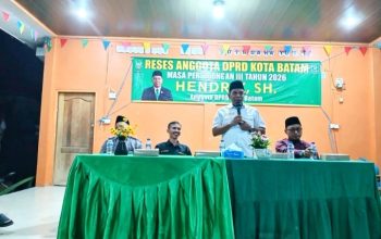 Reses anggota DPRD dari fraksi PKB sekaligus ketua DPC PKB Kota Batam Hendrik S.H., Tampung usulan Warga Patam Indah Minta Jalan, Ambulans, dan Sarana Olahraga