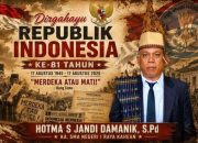 Kepala SMAN 1 Raya Kahean, Hotma S Jandi Damanik SPd Sampaikan Dirgahayu HUT ke-81 Kemerdekaan RI