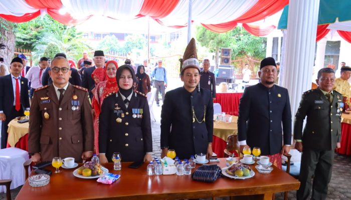 Kapolres Tebing Tinggi Hadiri Ramah Tamah di Rumdin Walikota dan Upacara HUT ke-81 RI Secara Daring