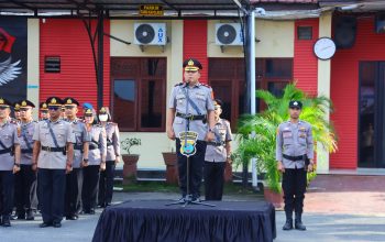 Wakapolres Tebing Tinggi Pimpin Upacara Peringatan Hari Juang Polri Tahun 2026