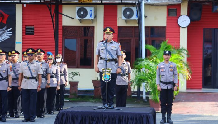 Wakapolres Tebing Tinggi Pimpin Upacara Peringatan Hari Juang Polri Tahun 2026