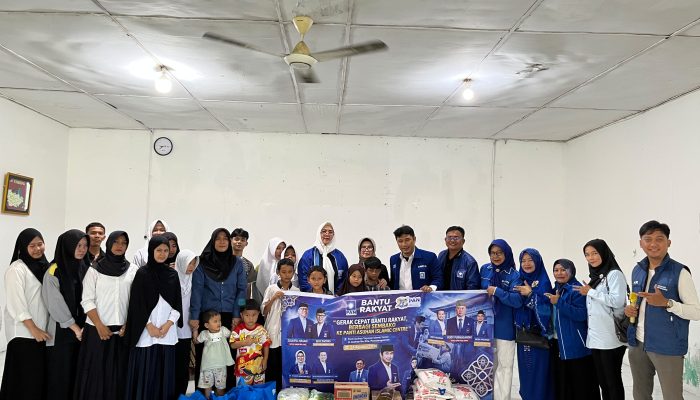 PAN Pematangsiantar Gelar Aksi Sosial “Bantu Rakyat”, Bagikan Sembako ke Panti Asuhan Yayasan Islamic Center
