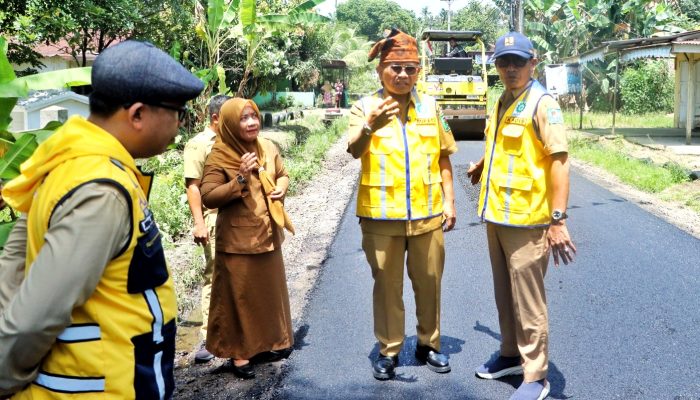 Pastikan Berkualitas, Bupati Simalungun Tinjau Pegerjaan Ruas Jalan di Kecamatan Gunung Maligas