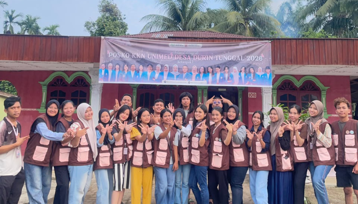 KKN Unimed 2026 Edukasi “Isi Piringku” Bersama PKK dan Posyandu Desa Durin Tonggal untuk Tingkatkan Pengetahuan Gizi Masyarakat