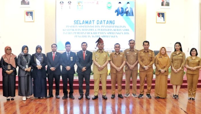 Pemkab Simalungun dan Pengadilan Agama Jalin Sinergi Pelayanan Publik Melalui MoU dan PKS