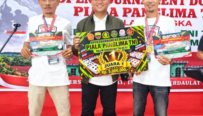 ORADO Tebing Tinggi Torehkan Prestasi Open Turnamen Domino Piala Panglima TNI di Pematangsiantar