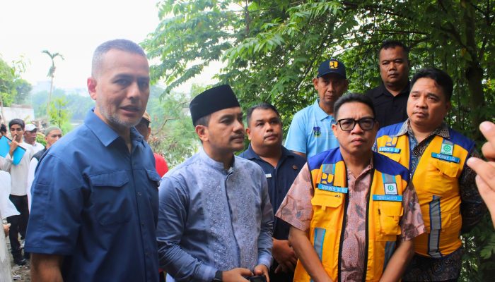 DAMPINGI KOMISI V DPR RI TINJAU TANGGUL SUNGAI PADANG, WALI KOTA TEBING TINGGI APRESIASI PERHATIAN PEMERINTAH PUSAT DAN DPR RI