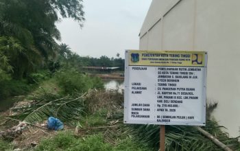 Pemeliharaan Rutin Jembatan Sungai Bahilang di Jalan Syech Beringin Kota Tebing Tinggi Berbiaya Rp.210 Juta
