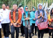 Ketua TP PKK Simalungun Sambut Hangat Tim Evaluasi Nagori Percontohan PTP2WKSS Provinsi Sumatera Utara