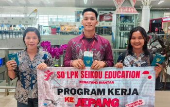 SO LPK Seikou Education Pematangsiantar Berangkatkan 3 Peserta Magang ke Jepang