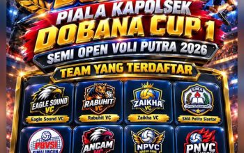 Turnamen Bola Voli Piala Kapolsek Dobana Cup 1 akan Digelar, 20 Tim Berlaga