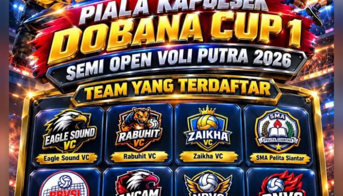 Turnamen Bola Voli Piala Kapolsek Dobana Cup 1 akan Digelar, 20 Tim Berlaga