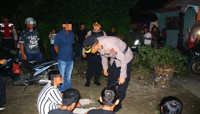 Polres Tebing Tinggi Bersama BNNK Amankan Empat Pria dalam Operasi Sarang Narkoba